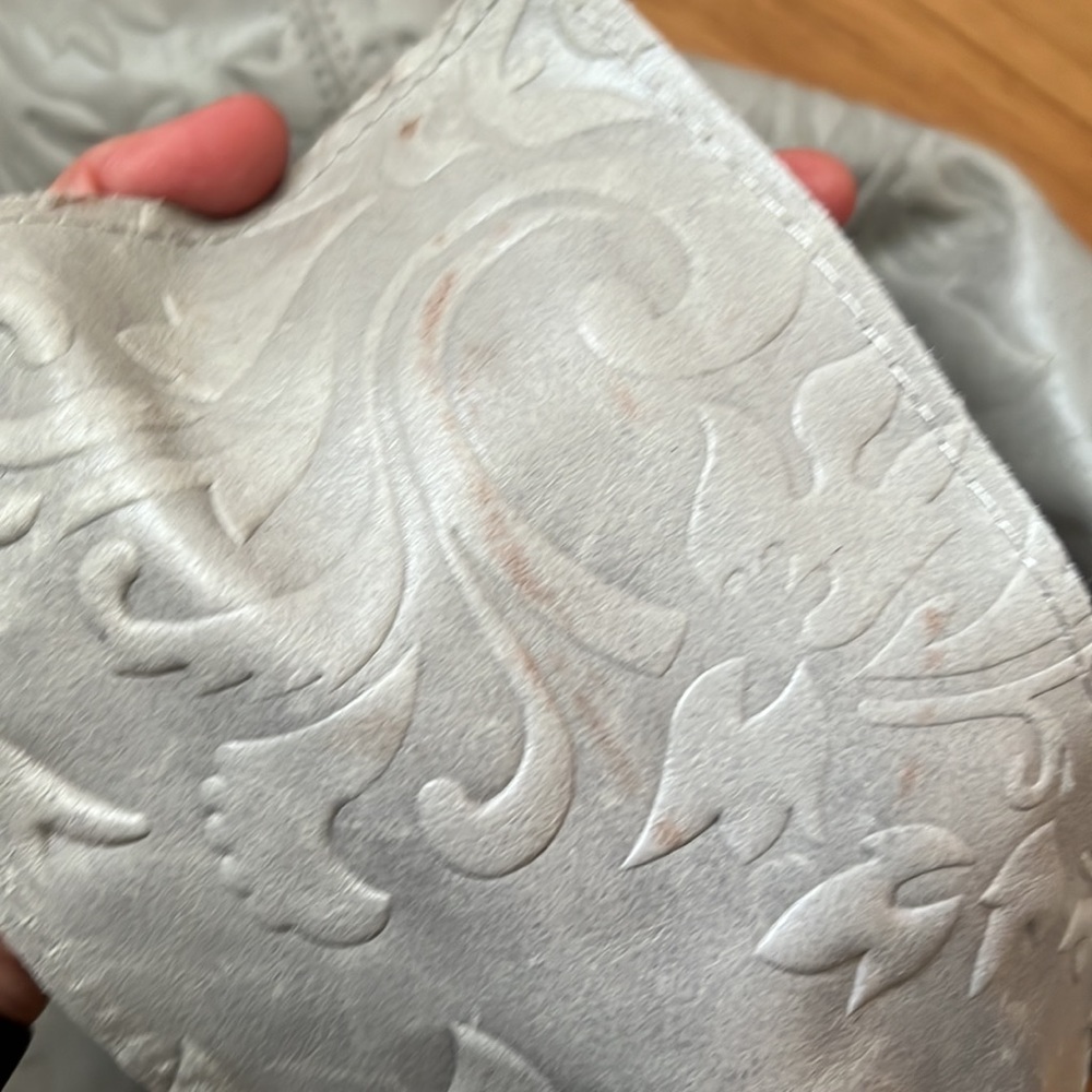 Borse in Pelle Made in Italy embossed leather shoulder / tote bag. - Picture 12 of 16